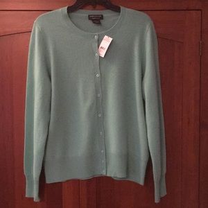 Brand New Green Cashmere Cardigan